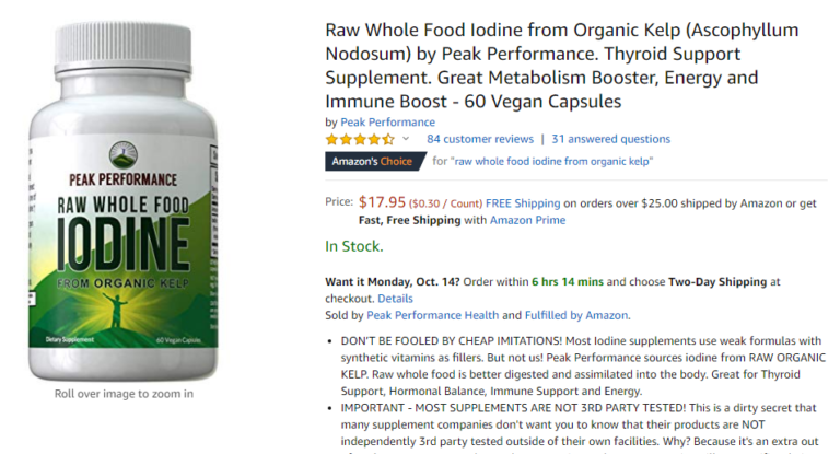 Best Iodine Supplements Our Top 6 Picks On Amazon Supplement Superhero