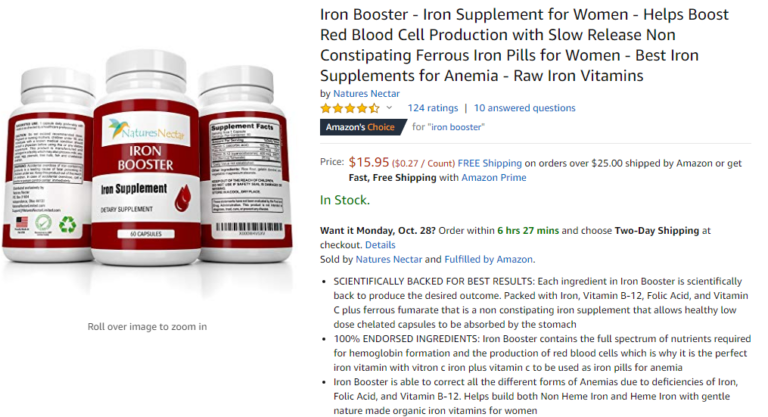 Best Iron Supplement for Anemia: Our Top 5 on Amazon! - Supplement