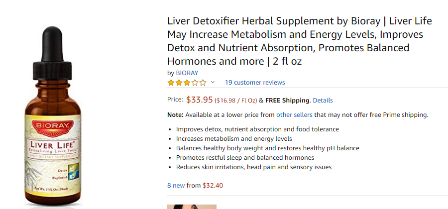 best liver supplement - bioray liver detoxifier 